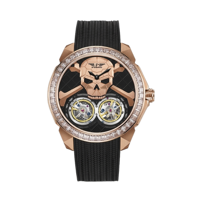 PINDU P6666 - rose gold diamond bezel front view packshot