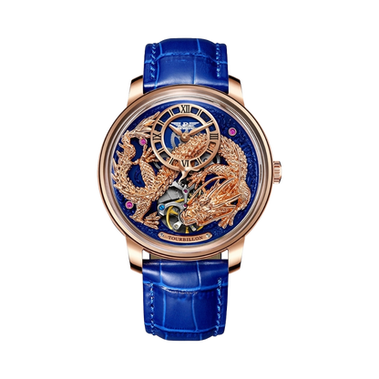 PINDU PD6632 - gold dragon front view packshot