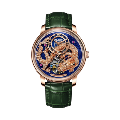 PINDU PD6632 - gold dragon front view packshot
