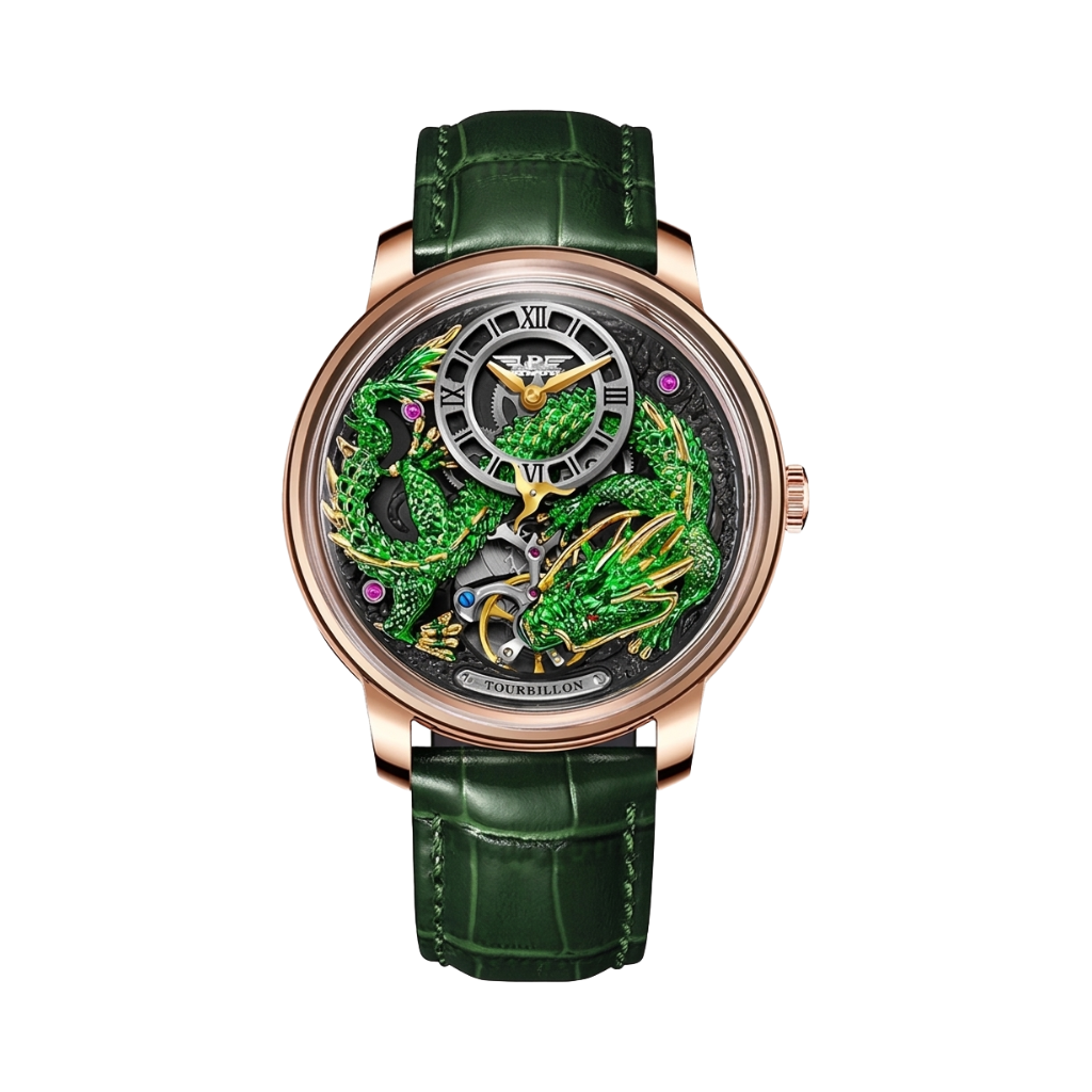 PINDU PD6632 - green dragon front view packshot