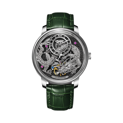 PINDU PD6632 - silver dragon front view packshot
