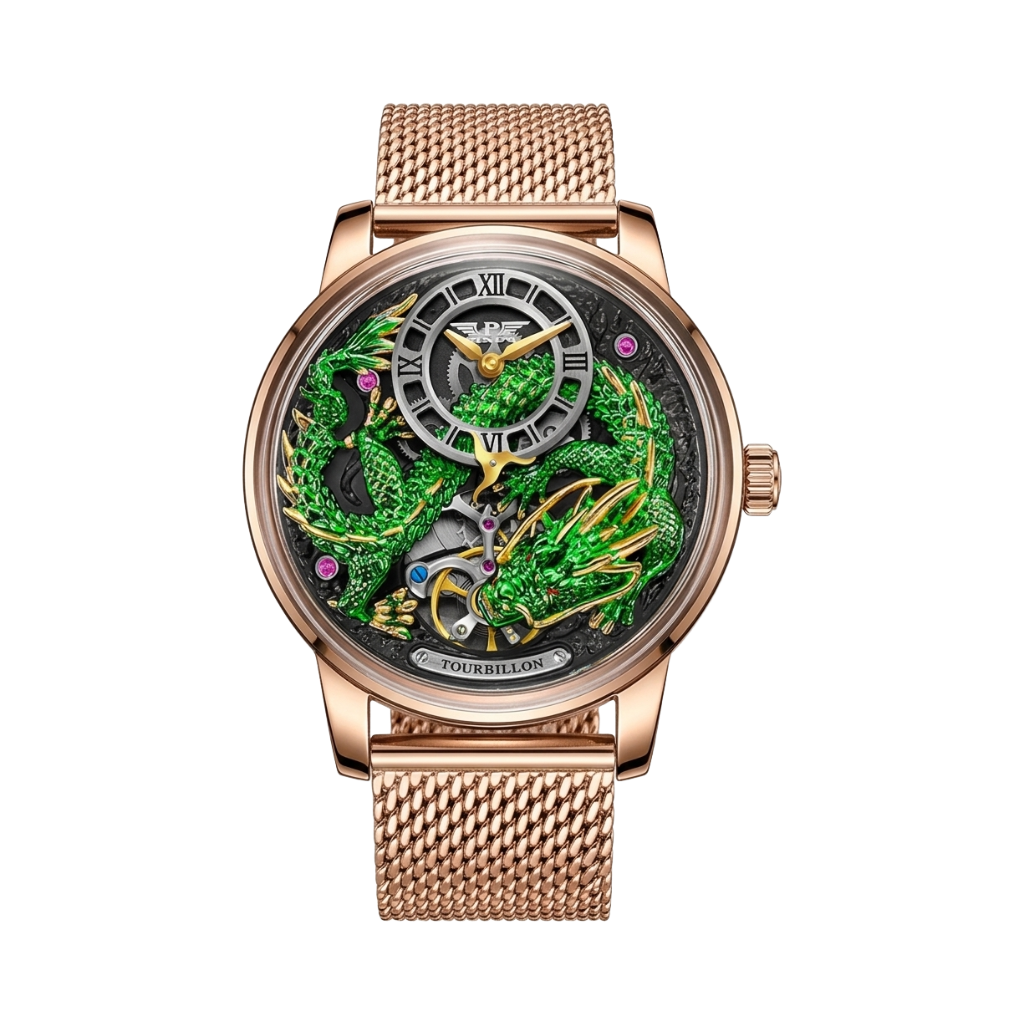 PINDU PD6632 - green dragon front view packshot