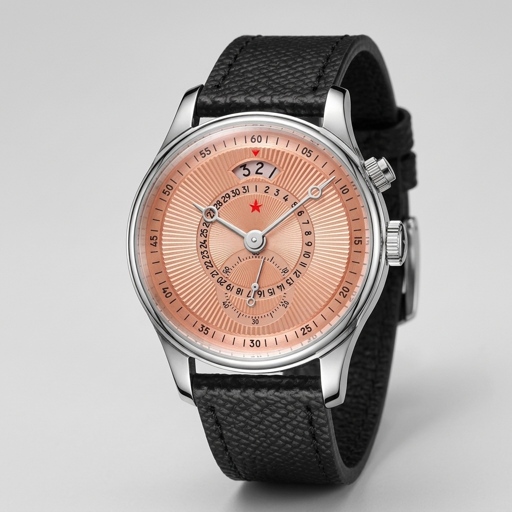 RED STAR Automatic 40mm - three-quarter case view