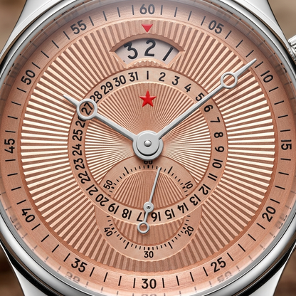 RED STAR Automatic 40mm - dial macro detail