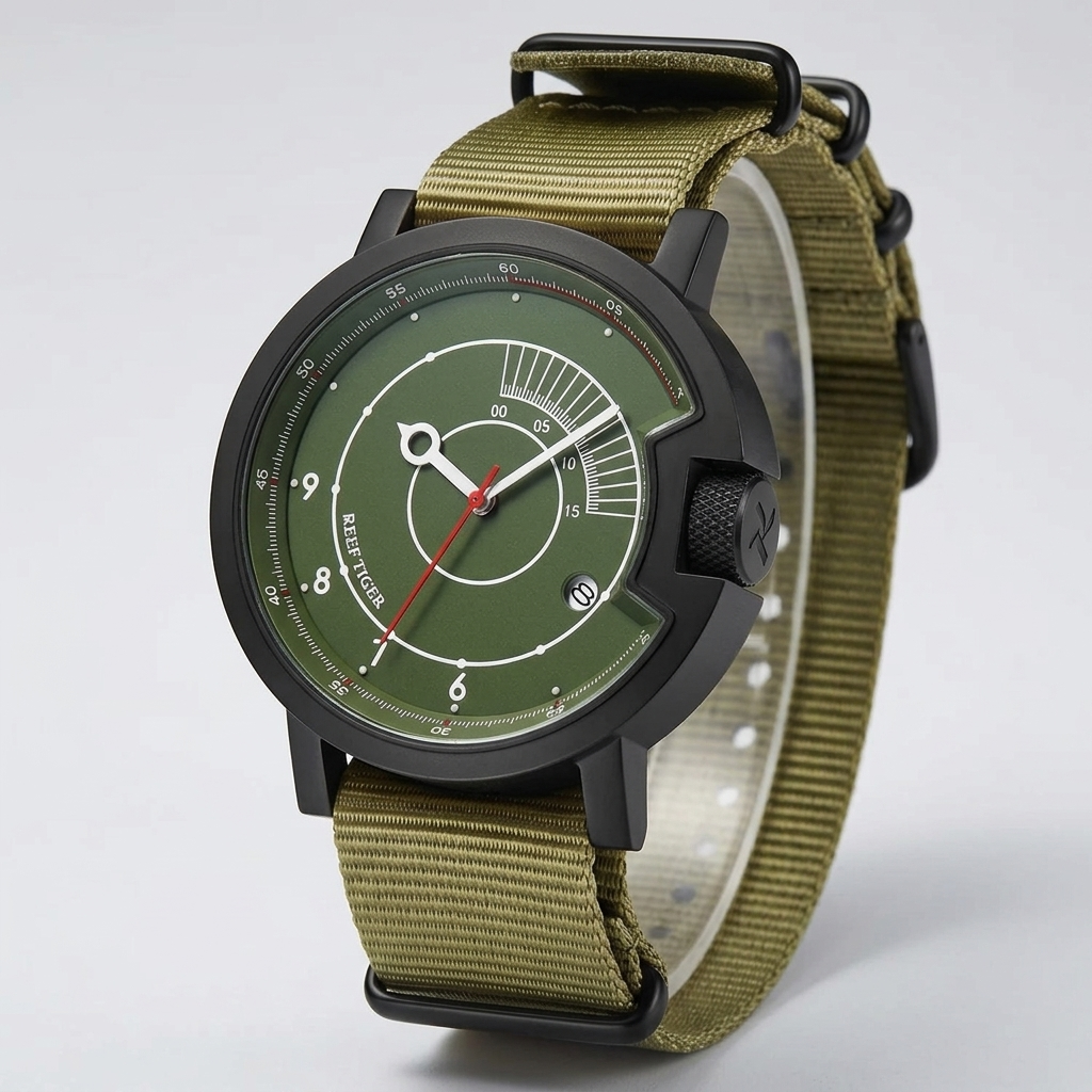 REEF TIGER RGA9035 - three-quarter case view