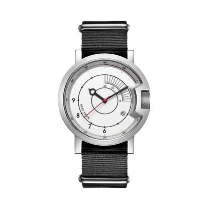 REEF TIGER RGA9035 - steel case white dial front view packshot