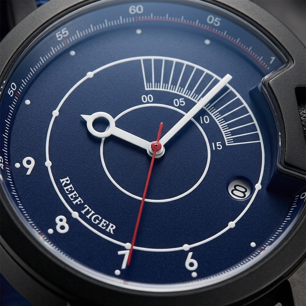 REEF TIGER RGA9035 - dial macro detail