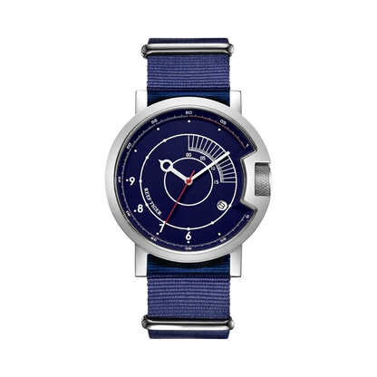 REEF TIGER RGA9035 - steel case blue dial front view packshot
