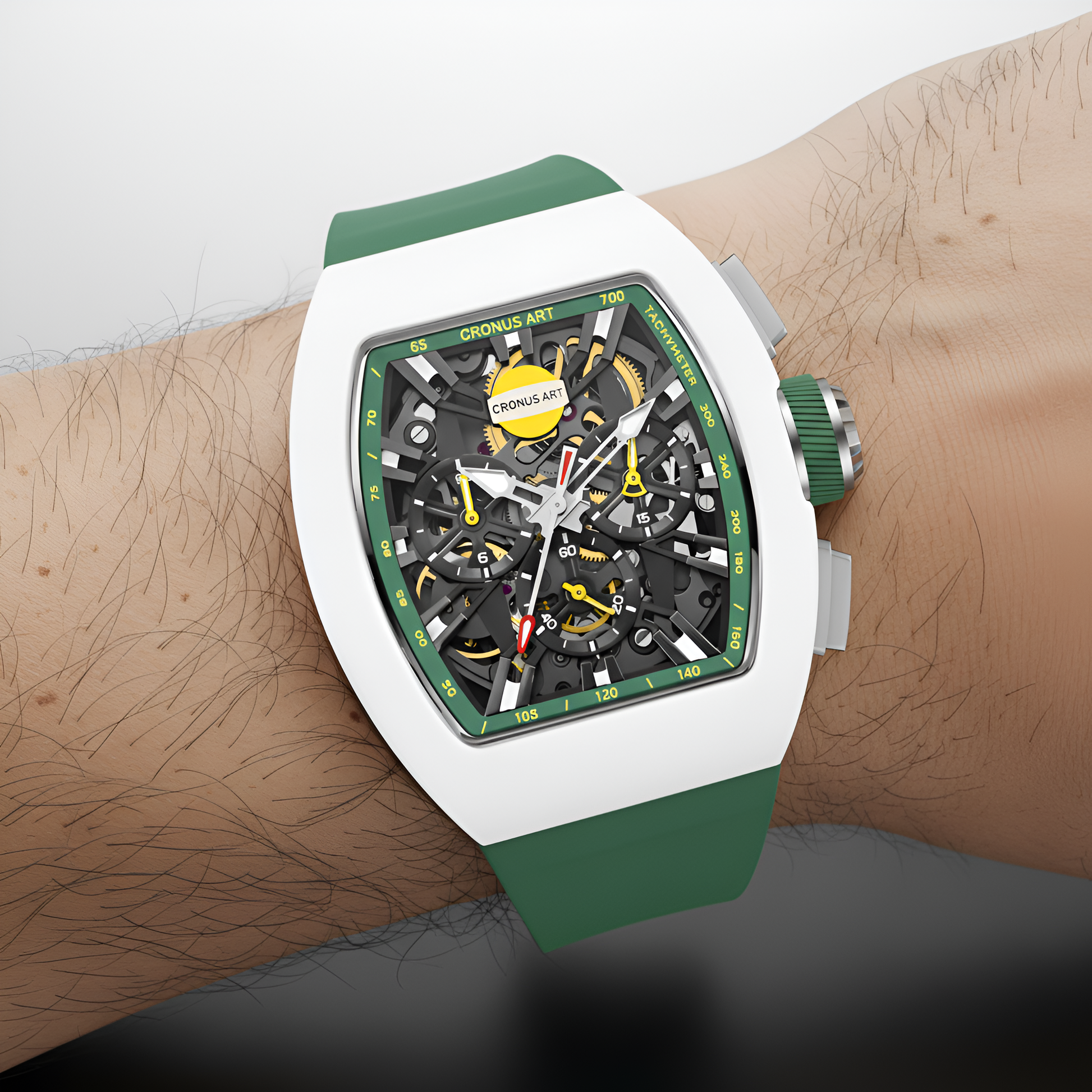 Cronusart CM011-008 - Tonneau Automatic Watch for Men breitvacher