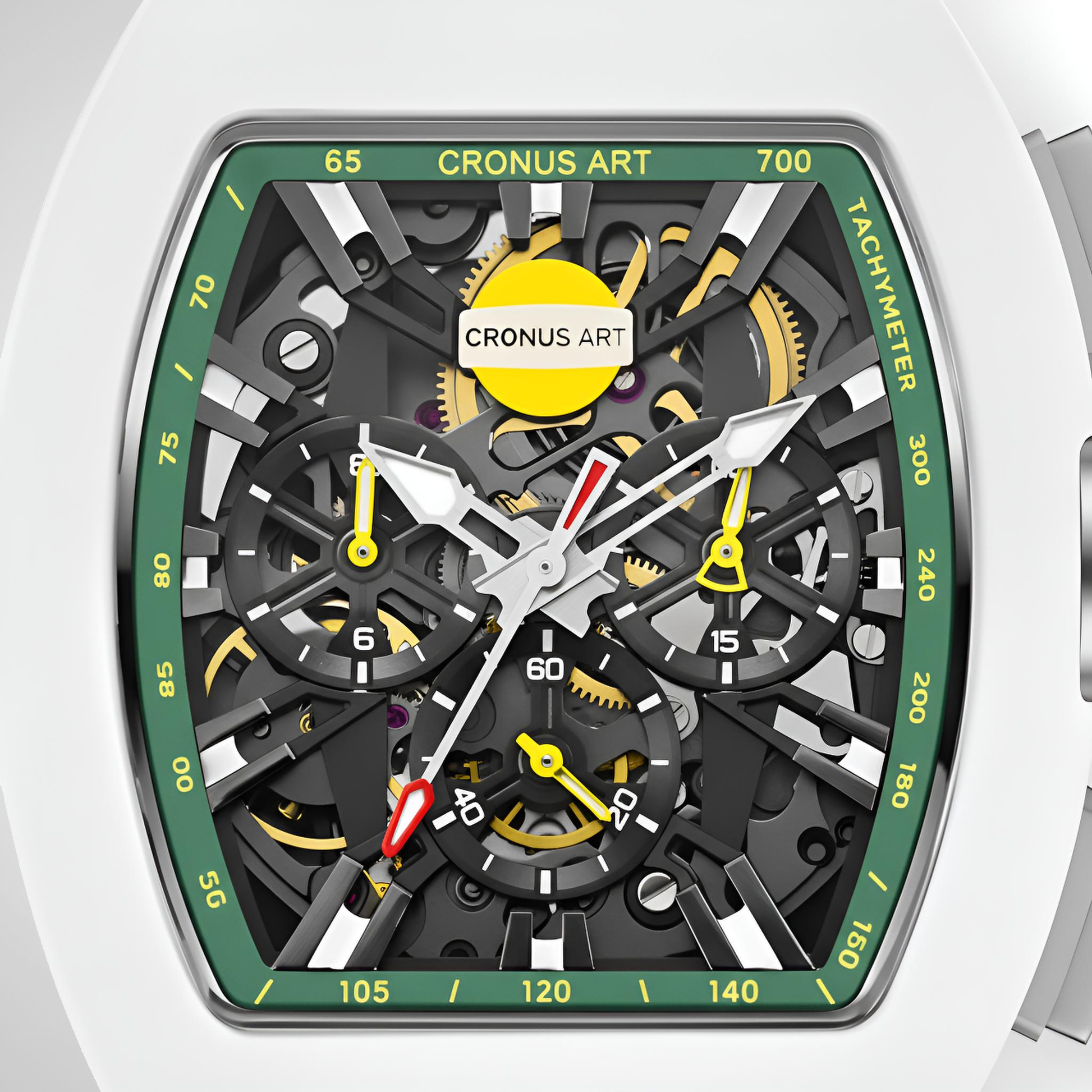 Cronusart CM011-008 - Tonneau Automatic Watch for Men breitvacher