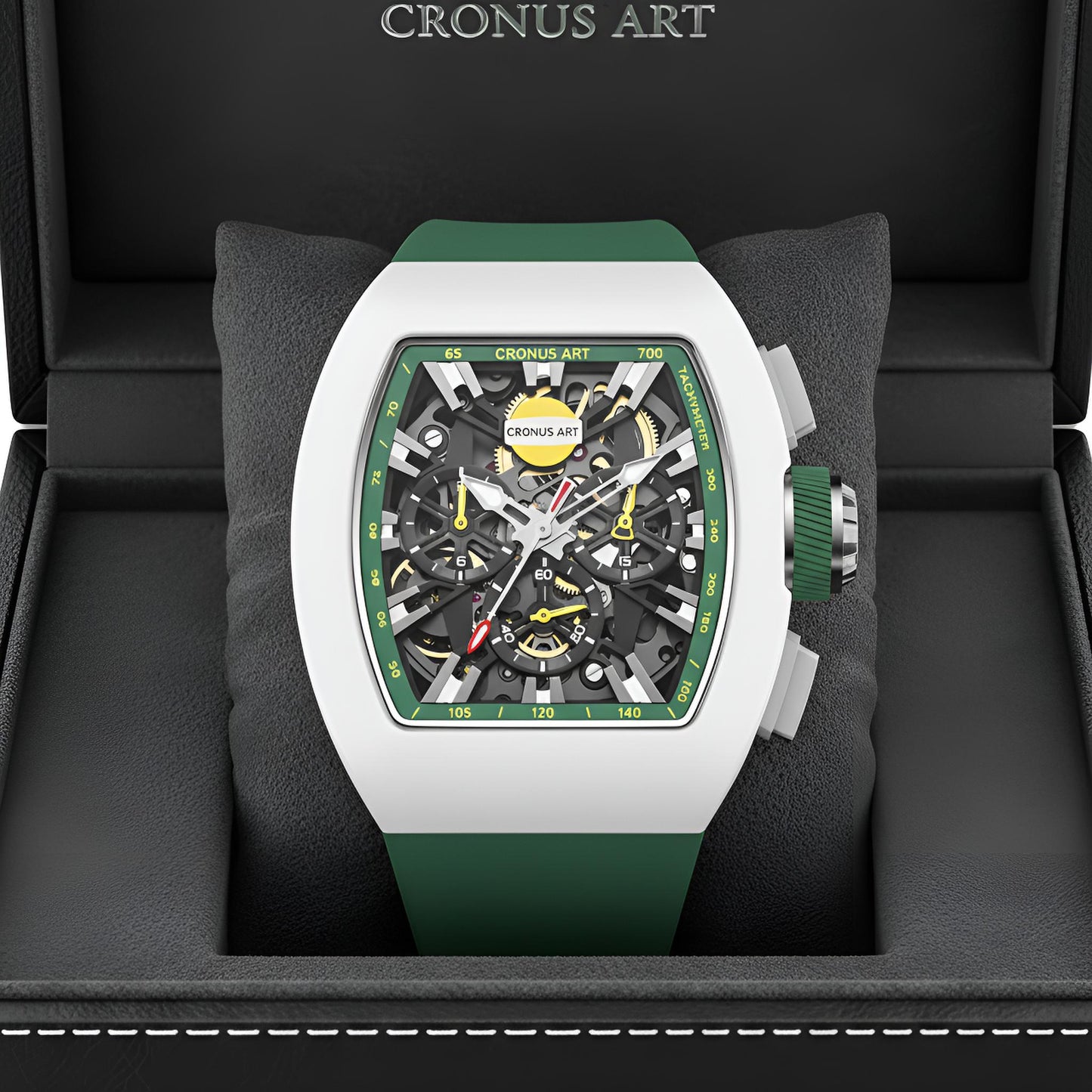 Cronusart CM011-008 - Tonneau Automatic Watch for Men breitvacher