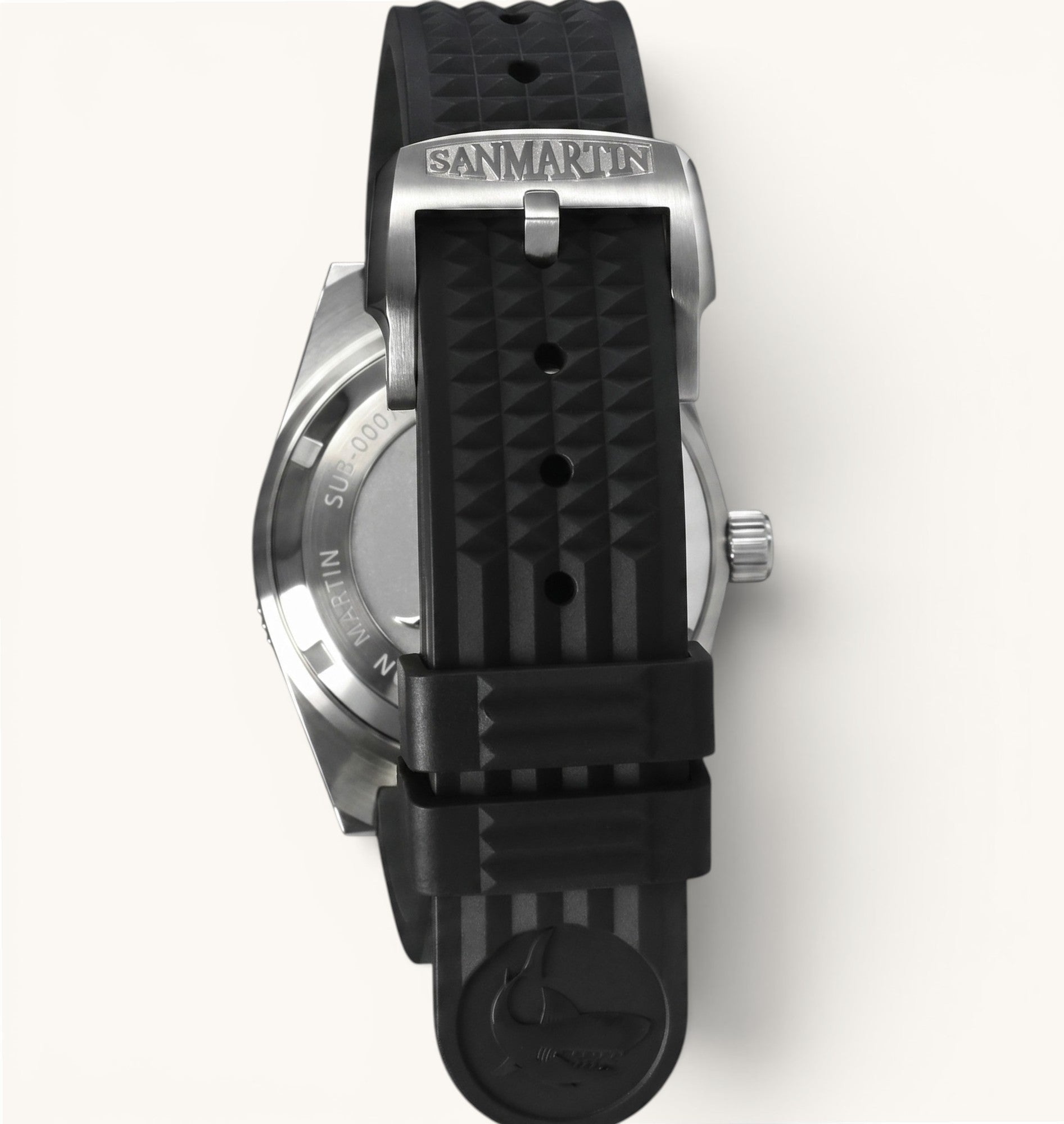 San Martin SN0007-G V4 - Buckle and rubber strap detail