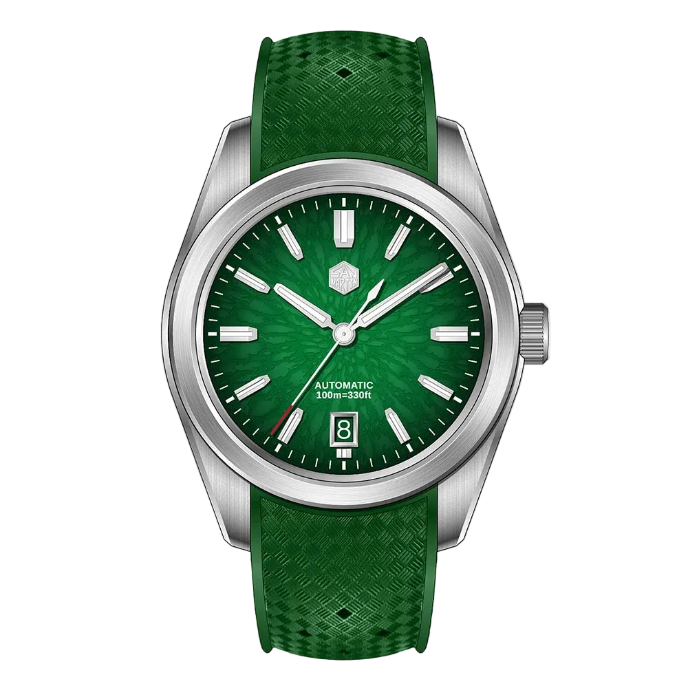 San Martin SN0144-GS - Dr - green textured dial