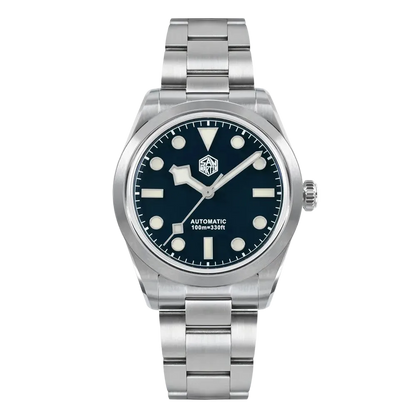San Martin SN0107-G6 - Au - blue dial, steel bracelet