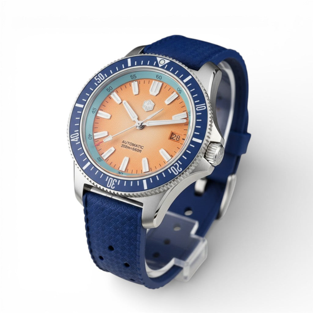 san_martin_watch_orange_blue_dial_200m