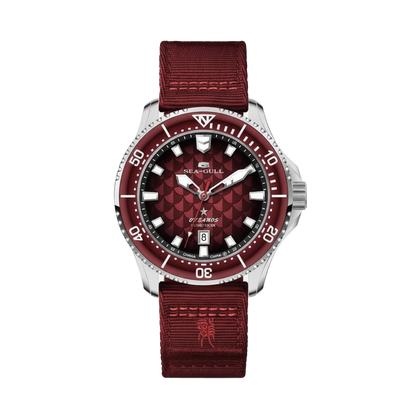 Seagull 1216 - burgundy front view packshot
