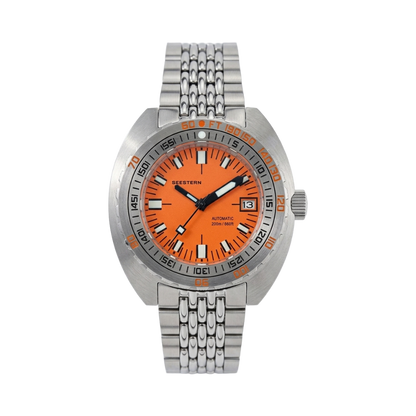 SEESTERN S406 - orange dial front view packshot