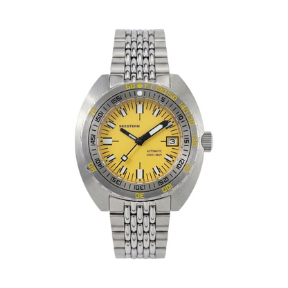 SEESTERN S406 - yellow dial front view packshot