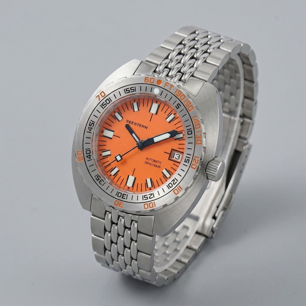 SEESTERN S406 - three-quarter case view