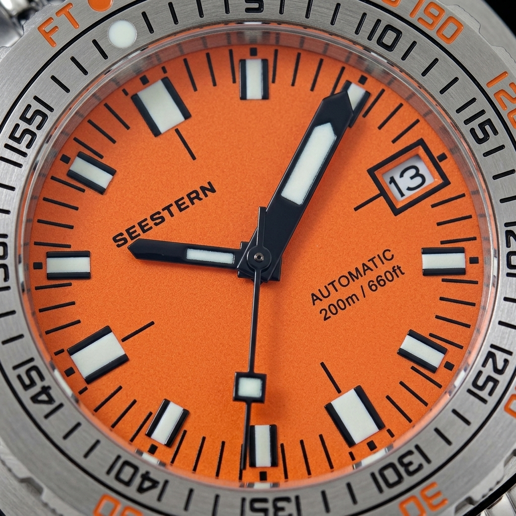 SEESTERN S406 - dial macro detail