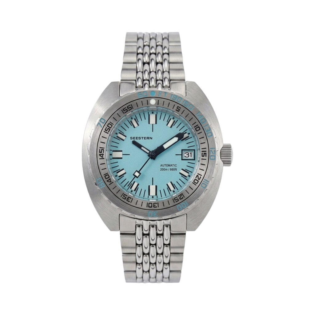SEESTERN S406 - light blue dial front view packshot