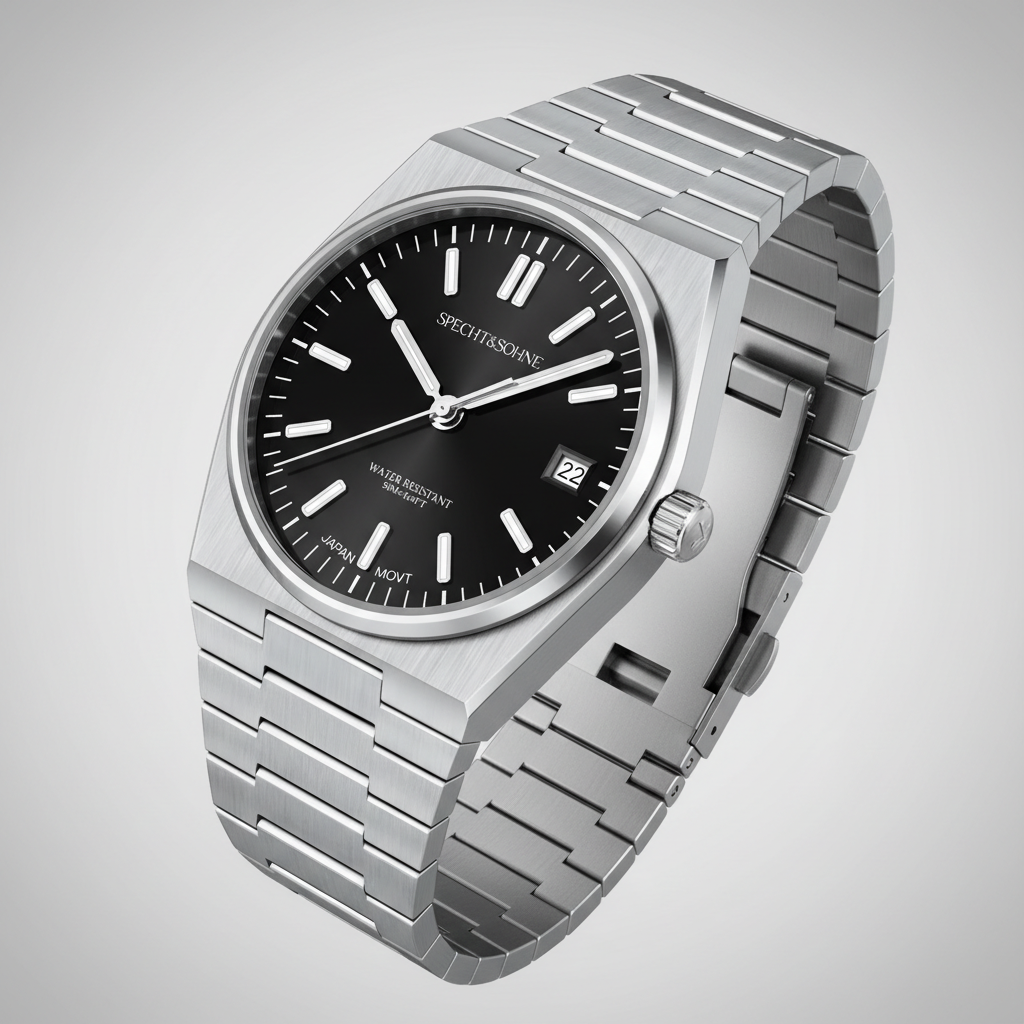 Specht & Söhne SP0003 - M - Men's Quartz Watch, Classic Edition, Angled View