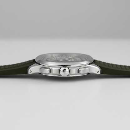 Specht & Söhne SP0006 - M - steel chronograph side profile