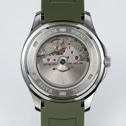 Specht & Söhne SP0008 - A - brushed stainless olive green