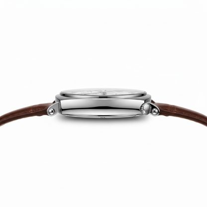 Specht & Söhne SP-1921 - steel chronograph, side profile, case detail