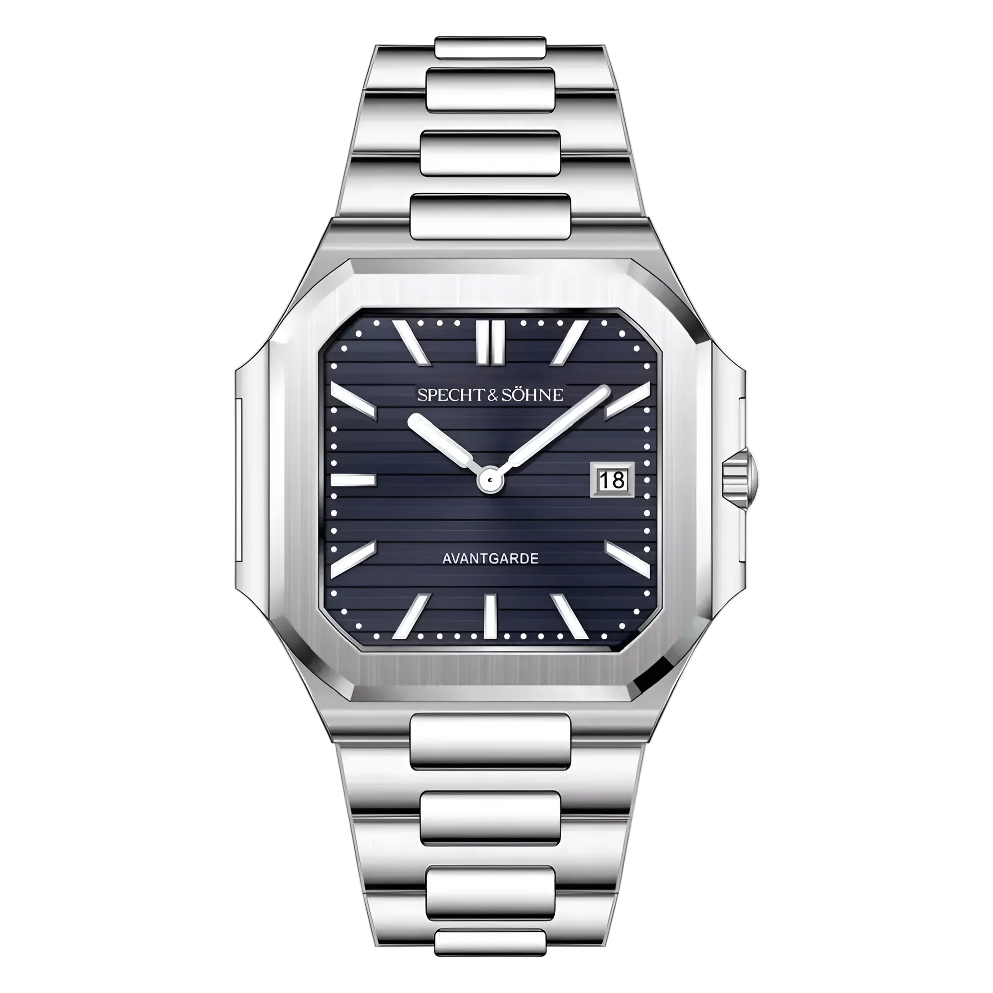 Specht & Söhne Cubic-5711 - blue dial, isolated