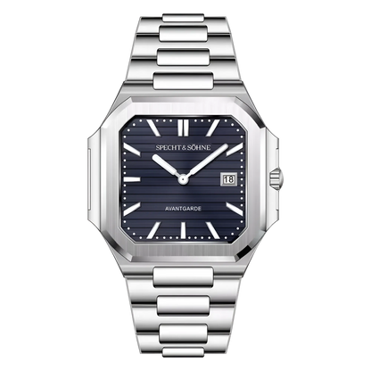 Specht & Söhne Cubic-5711 - blue dial, isolated