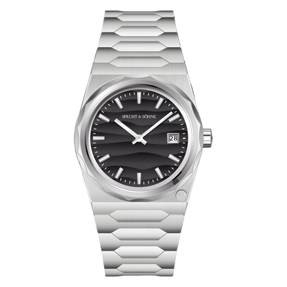 Specht & Söhne VC222 - Q - black dial front view
