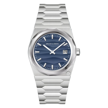 Specht & Söhne VC222 - Q - blue dial front view