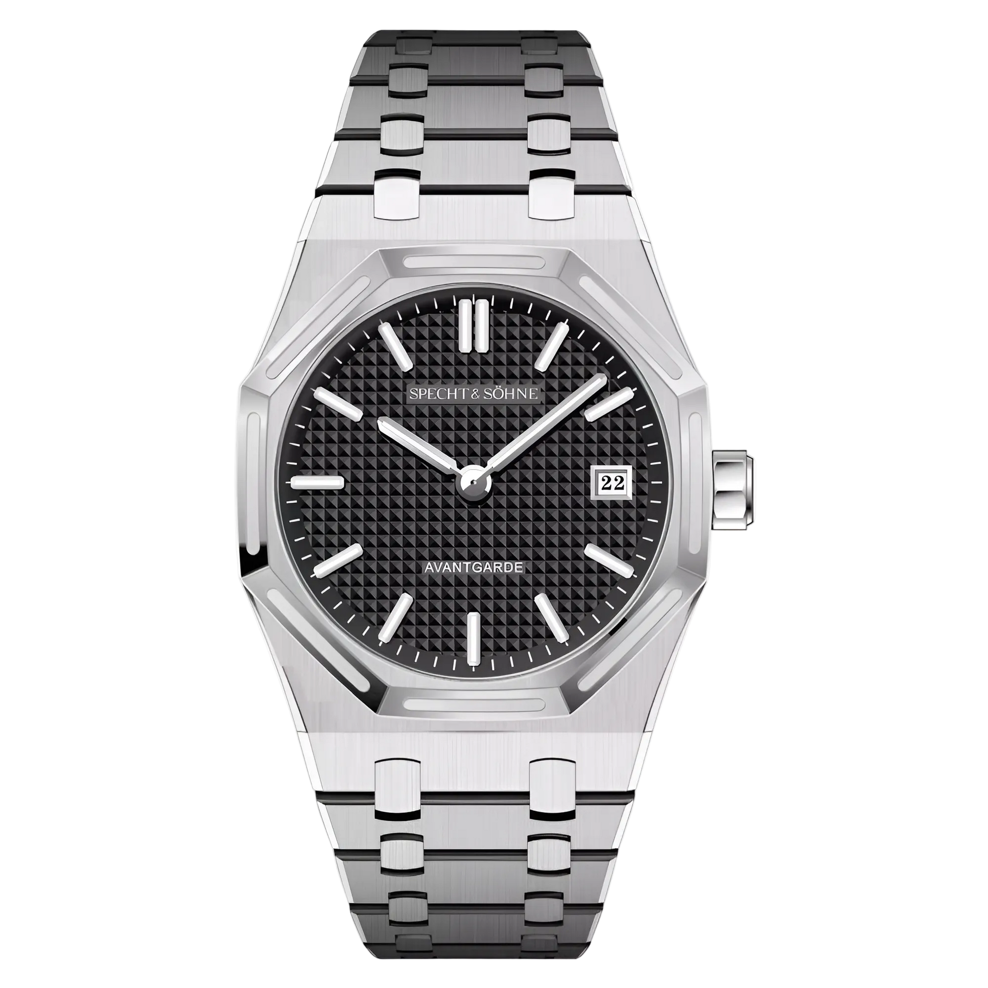 Specht & Söhne SP-Ro-Ya - - black dial, front view