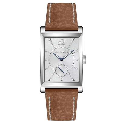 Specht & Söhne SP-TANK - - silver dial, brown strap