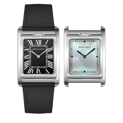 Specht & Söhne SP-TANK - - blued hands, crown detail