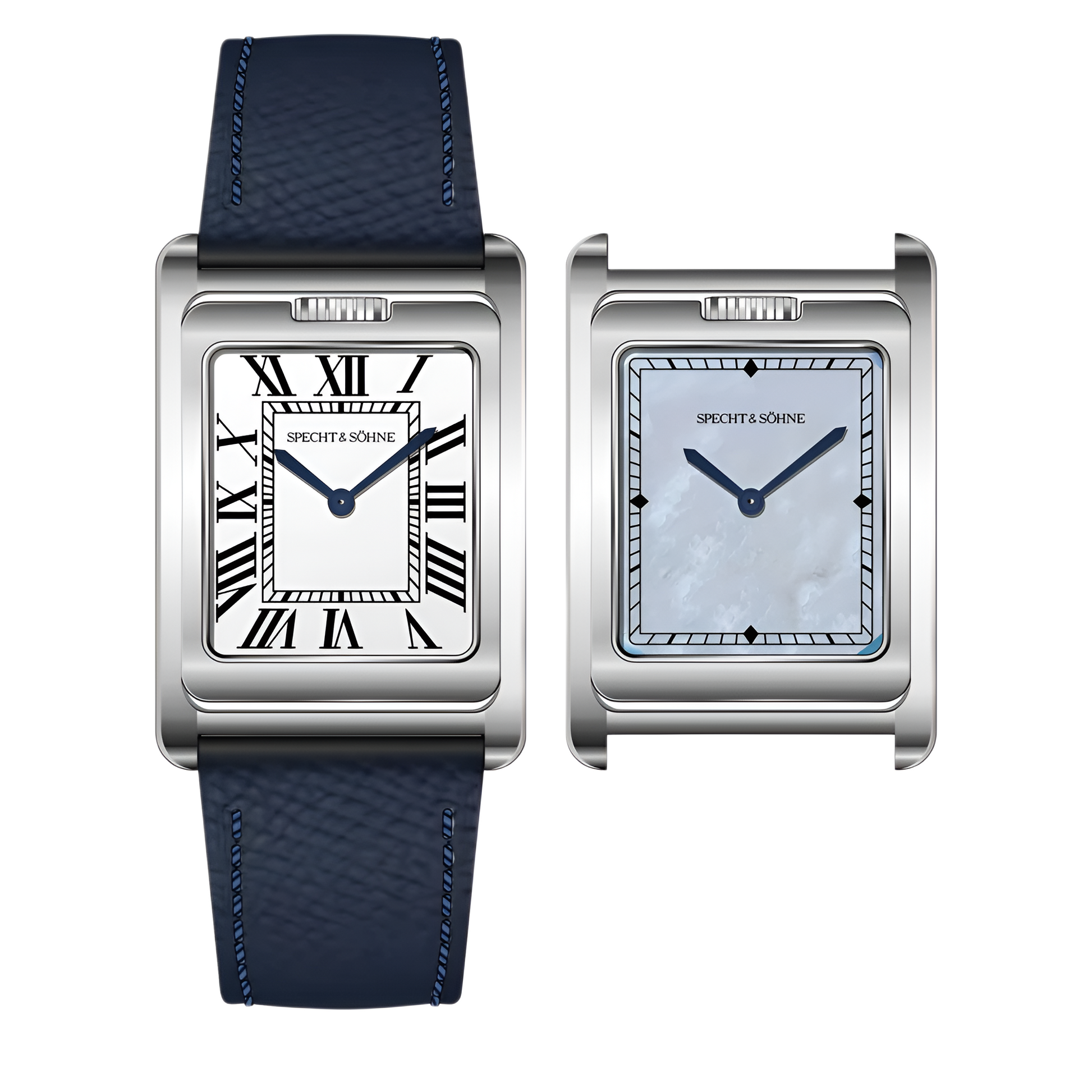 Specht & Söhne SP-TANK - - two dials, blue strap