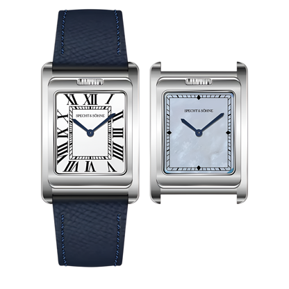 Specht & Söhne SP-TANK - - two dials, blue strap