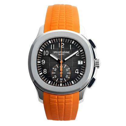 Specht & Söhne SP0006 - M - orange strap, black dial