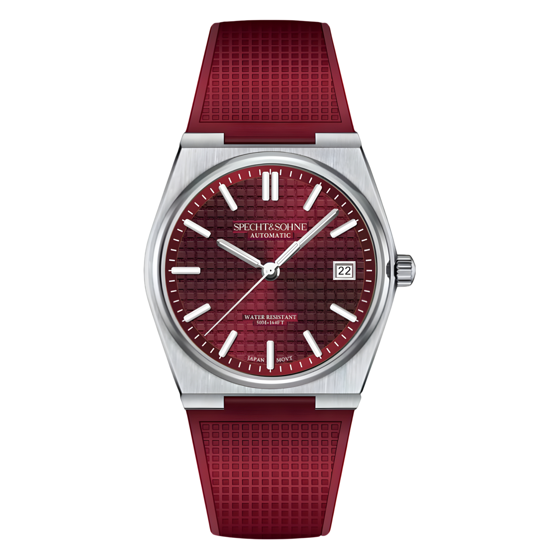 Specht & Söhne SP0007-5 - - red dial, rubber strap