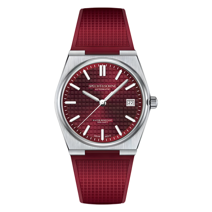 Specht & Söhne SP0007-5 - - red dial, rubber strap