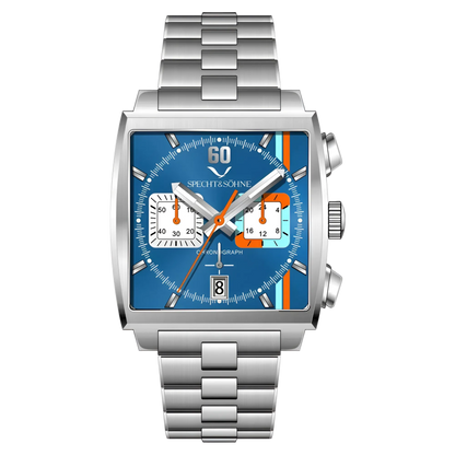 Specht & Söhne SP0009 - M - metal bracelet, blue dial