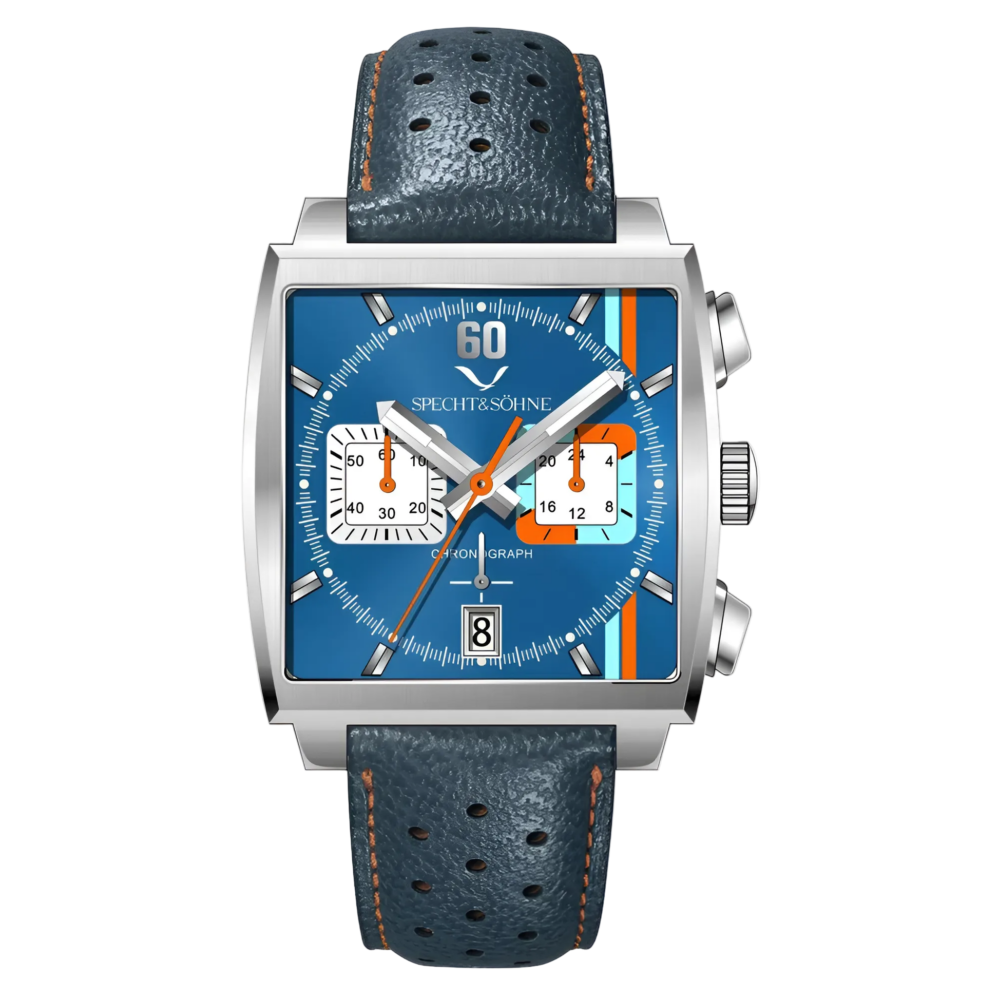 Specht & Söhne SP0009 - M - leather strap, blue dial