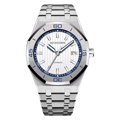 Specht & Söhne SP0018 - M - white dial, blue bezel