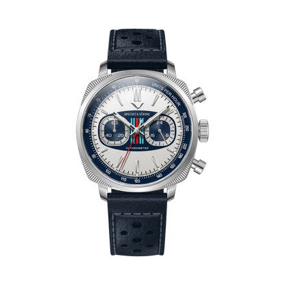 Specht & Söhne SP0035 - racing blue dial front view packshot
