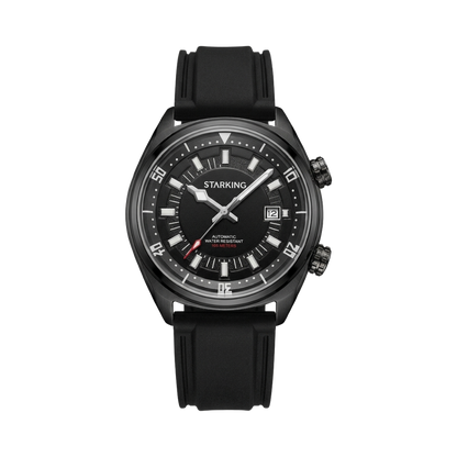 STARKING AM0603 - black case black dial front view packshot