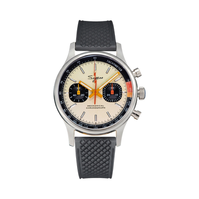 SUGESS Racing 1963 - panda dial swanneck front view packshot