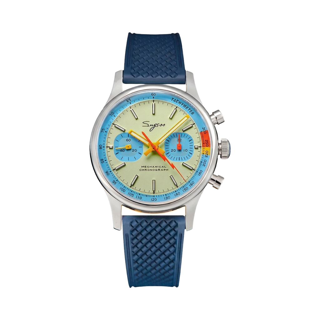 SUGESS Racing 1963 - turquoise dial front view packshot
