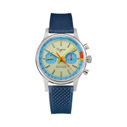 SUGESS Racing 1963 - turquoise dial front view packshot