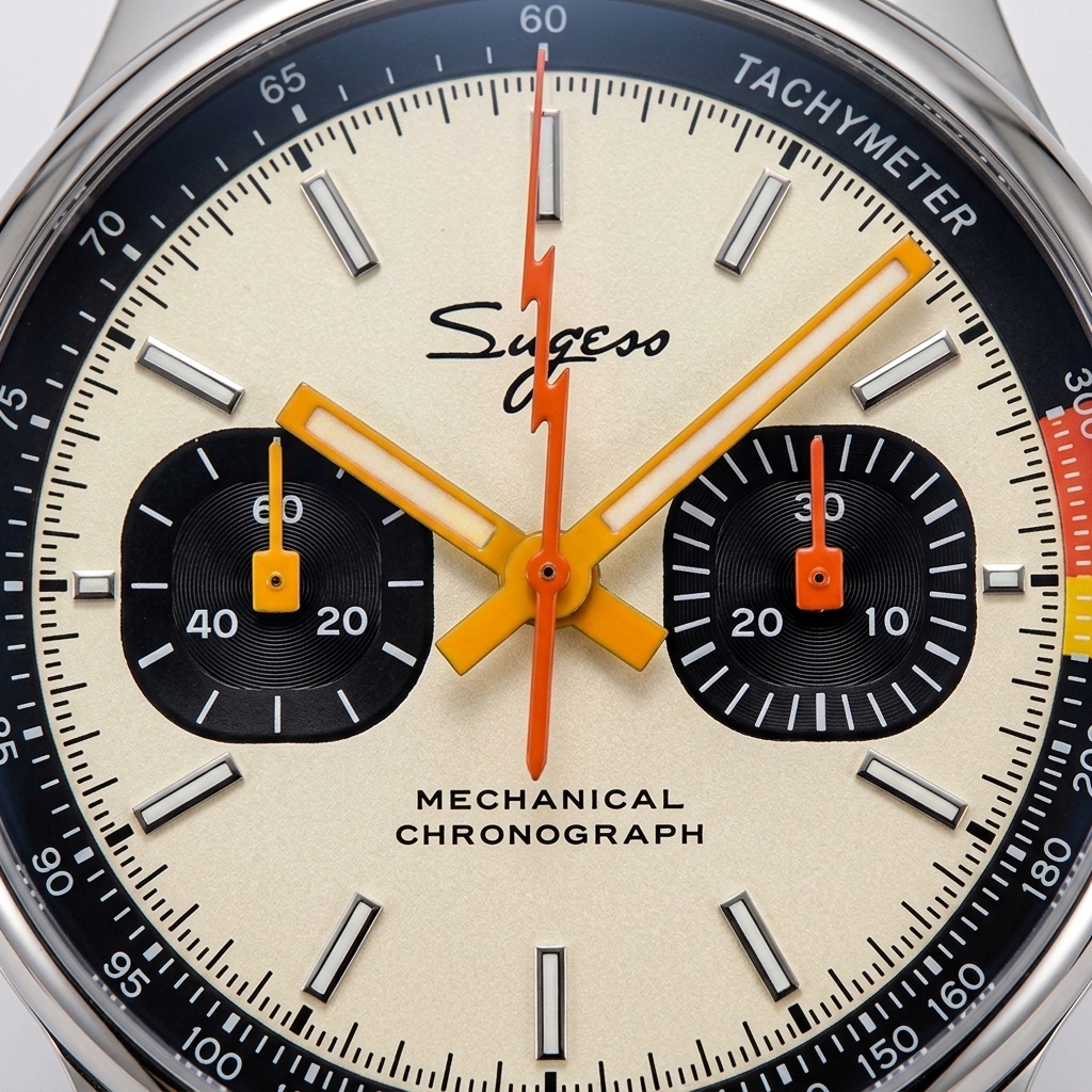 SUGESS Racing 1963 - dial macro detail